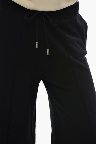 Cashmere and Wool Pants with Elastic Waist