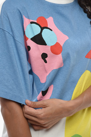 Oversize-Fit Crewneck T-Shirt, Printed