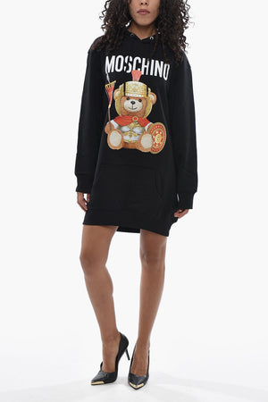 COUTURE! Long-Sleeve Sweat Dress with Iconic Print
