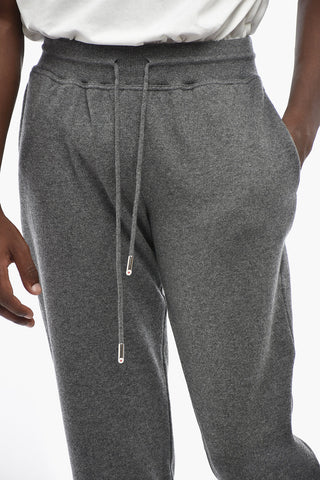 Casual Solid-Color Cashmere Trousers