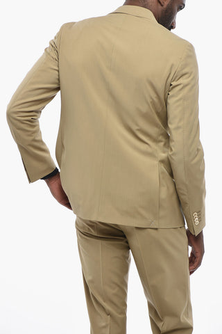 CC Collection Abito a 2 Bottoni in Lana Vergine con Rever Classico e Tasche ad Aletta