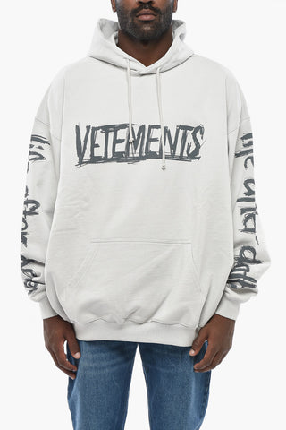 Cotton Hoodie With Prints