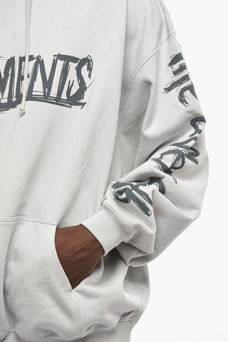 Cotton Hoodie With Prints