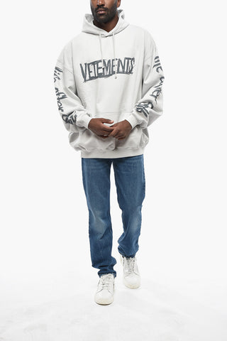 Cotton Hoodie With Prints