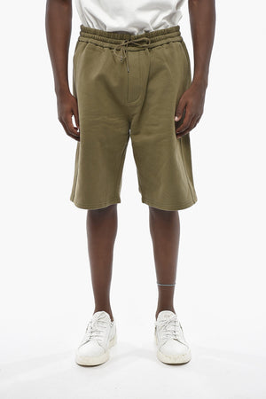 Solid Fleece Shorts with Elastic Waist