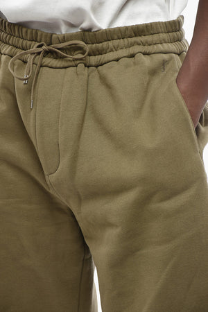 Solid Fleece Shorts with Elastic Waist
