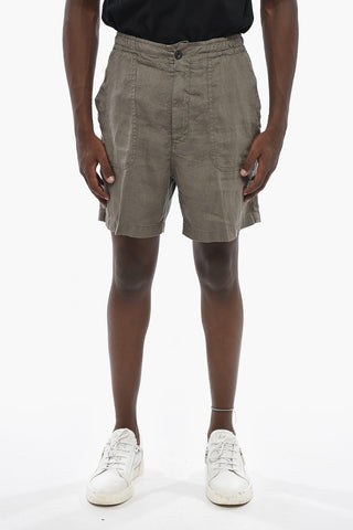 Linen Shorts in a Solid Color