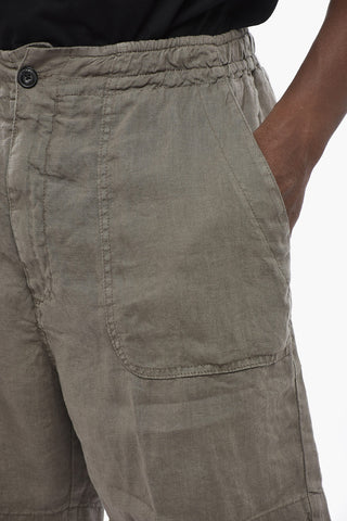 Linen Shorts in a Solid Color