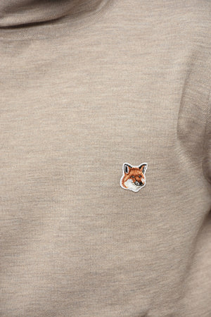 Wool Turtleneck Sweater with Iconic Embroidery