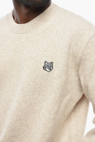 Maglia Girocollo in Cotone con Ricamo Iconico