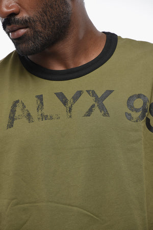 Cotton Crewneck T-Shirt with Front Logo Print