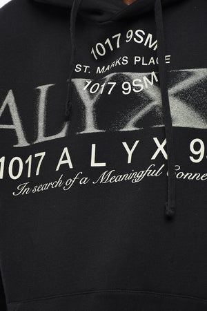 Hoodie aus gebürstetem Baumwollfleece mit großem Frontprint