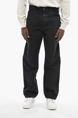 Straight-Leg Dark-Wash Jeans 23cm
