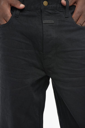 Straight-Leg Dark-Wash Jeans 23cm