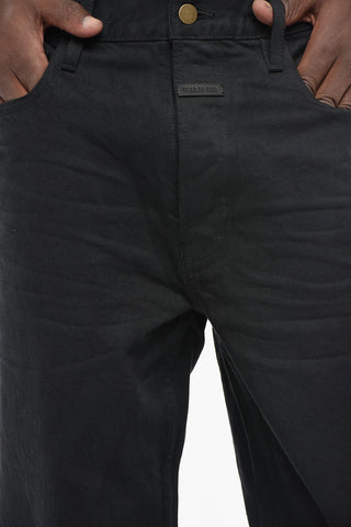 Straight-Leg Dark-Wash Jeans 23cm
