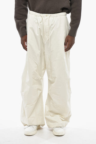 Oversized Wide-Leg Pants With Elastic Waist