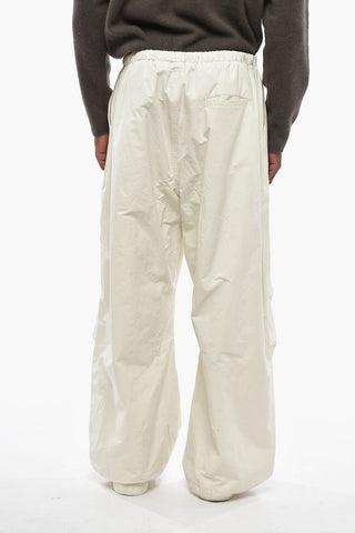 Oversized Wide-Leg Pants With Elastic Waist