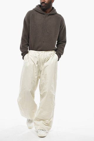 Oversized Wide-Leg Pants With Elastic Waist
