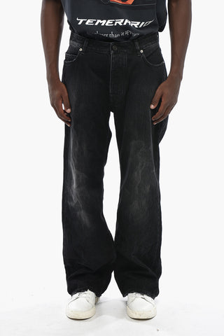 Vintage-Effect Dark Wash Jeans 27cm