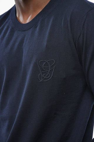 Rundhalspullover Aus Schurwolle Mit Gesticktem Monogramm