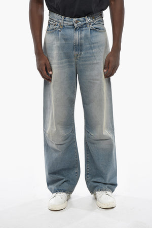 Jeans WAYNE A Gamba Larga e a Lavaggio Chiaro 27cm