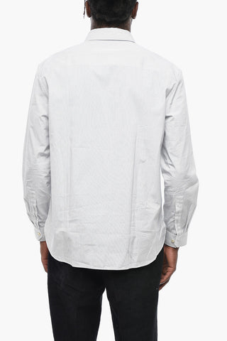 Striped Shirt With Button-Down Collar And Chest Pocket
