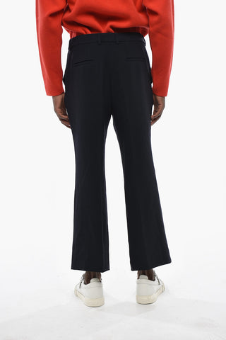 Single-Pleat Dress Trousers with Belt Loops
