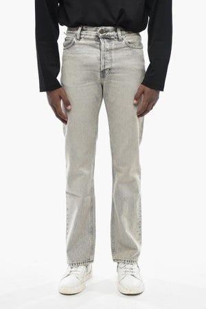 Jeans Regular Fit con Bottoni Logati 21cm