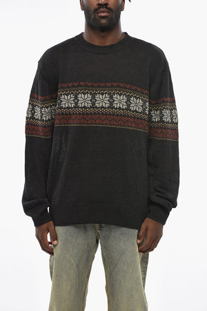 Patterned Crewneck Sweater