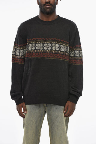 Patterned Crewneck Sweater