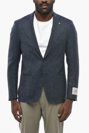 CC COLLECTION Wool-Blend Blazer with Patch Pockets