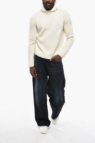JIL SANDER Ribbed Virgin Wool Sweater With Hood