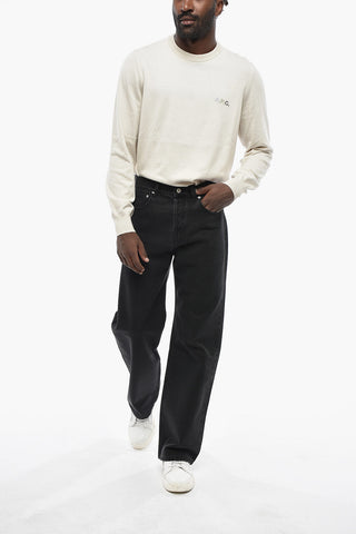 Jeans DROIT A in dunkler Waschung und mit weitem Bein 26cm