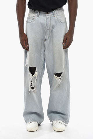 Distressed Wide-Leg Jeans 29cm