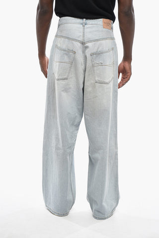 Distressed Wide-Leg Jeans 29cm