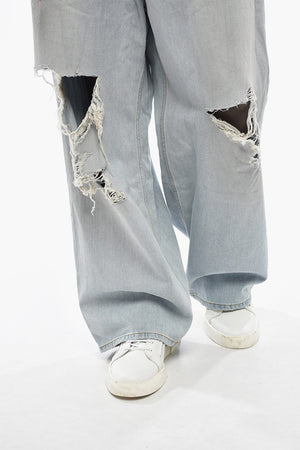 Jeans Distressed a Gamba Ampia 29cm