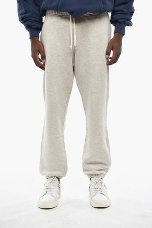 Brushed-Cotton Joggers with Logo Embroidery