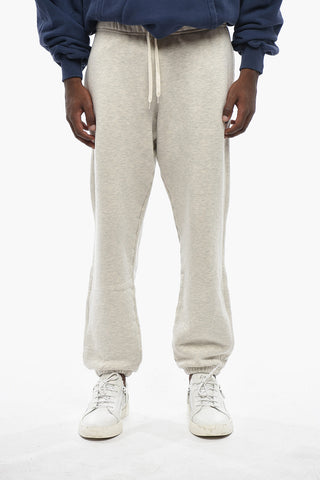 Brushed-Cotton Joggers with Logo Embroidery