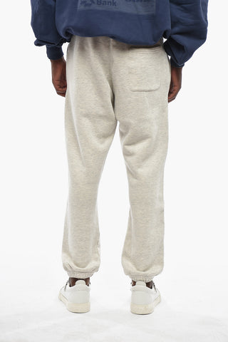 Brushed-Cotton Joggers with Logo Embroidery