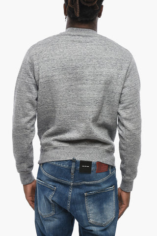 Cotton Fleece Crewneck Sweatshirt ICON with Front Print