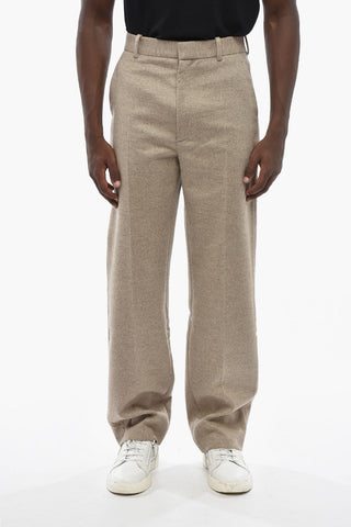 Wool and Cashmere Straight-Leg Trousers