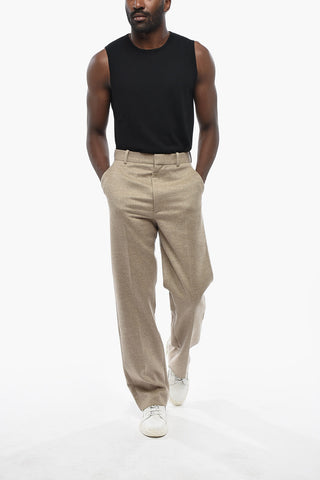 Wool and Cashmere Straight-Leg Trousers
