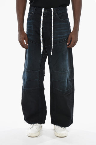 Loose-Fit Vintage-Effect Wide-Leg Jeans 29cm