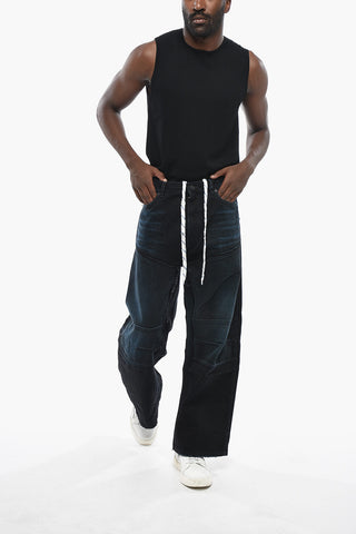 Loose-Fit Vintage-Effect Wide-Leg Jeans 29cm