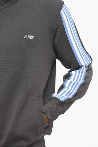 Knit Joggers with Contrast Side Stripes