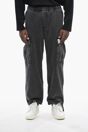Jeans Cargo con Lacci alla Caviglia 23cm