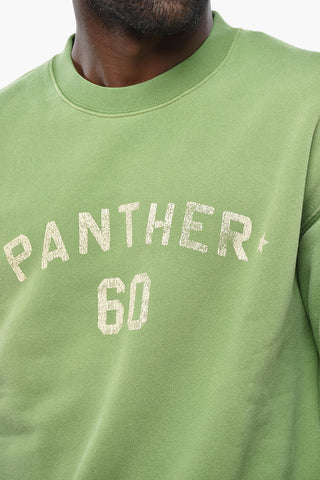 Sweatshirt Mit Rundhalsausschnitt Aus Angerauter Baumwolle Mit Kontrastdetails