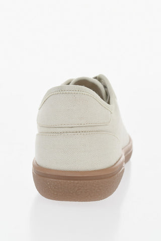 Canvas Low-Top Sneakers with Contrasting Sole