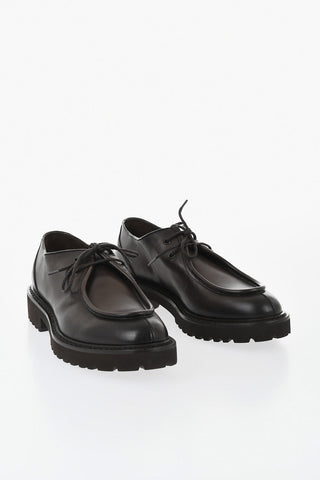 Leather Derby Shoes DECO' with Lug Sole