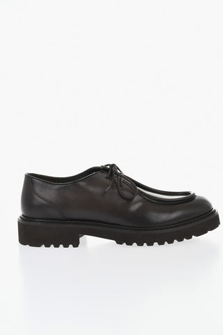 Leather Derby Shoes DECO' with Lug Sole